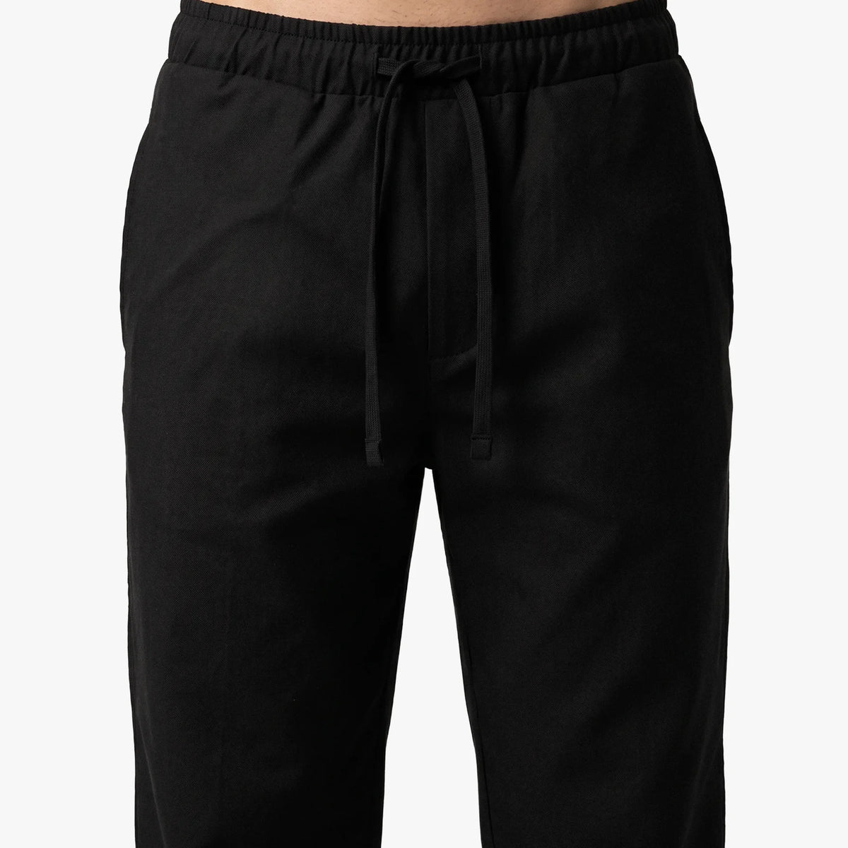 Black Extra-Long Wide-Leg Trousers