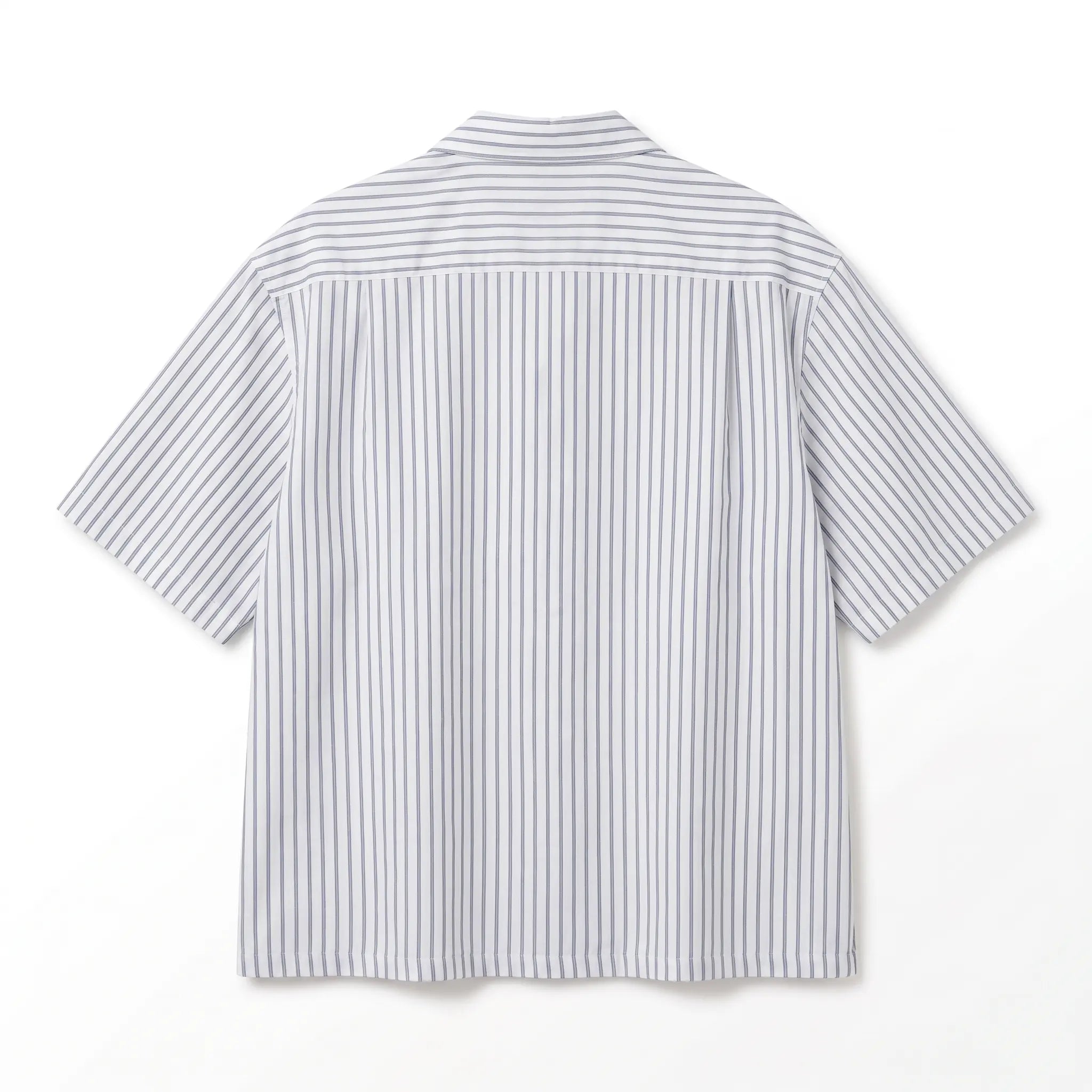 Blue-Striped Boxy-Fit Shirt