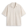 Blue-Striped Boxy-Fit Shirt